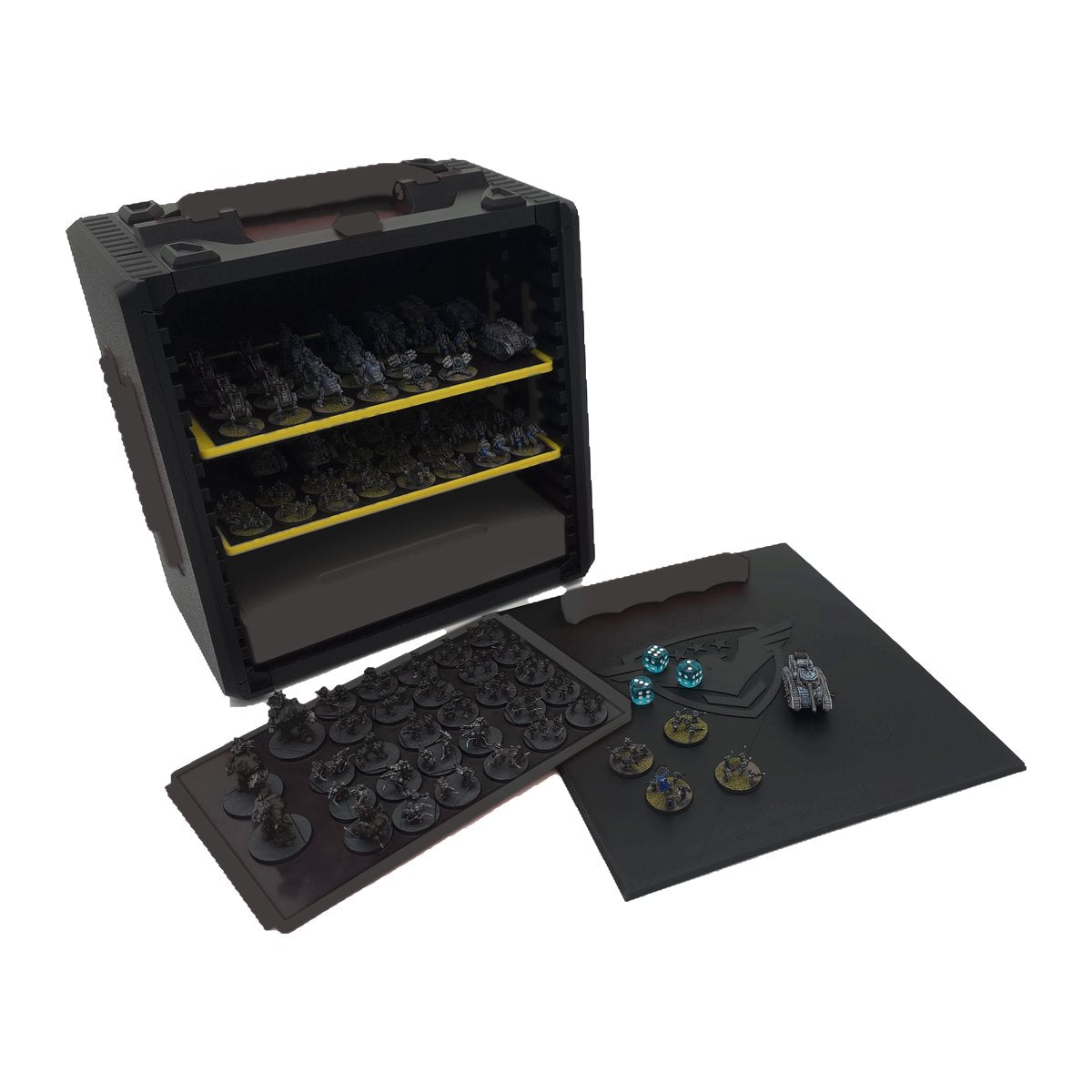 War-Ganizer 3.0 Battle Bundle — Printed Miniature Storage Case — Black