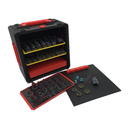 War-Ganizer 3.0 Battle Bundle — Printed Miniature Storage Case — Red